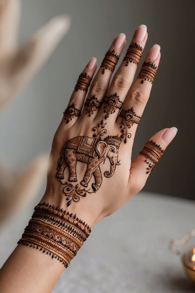 Bracelet-Inspired Mehndi
