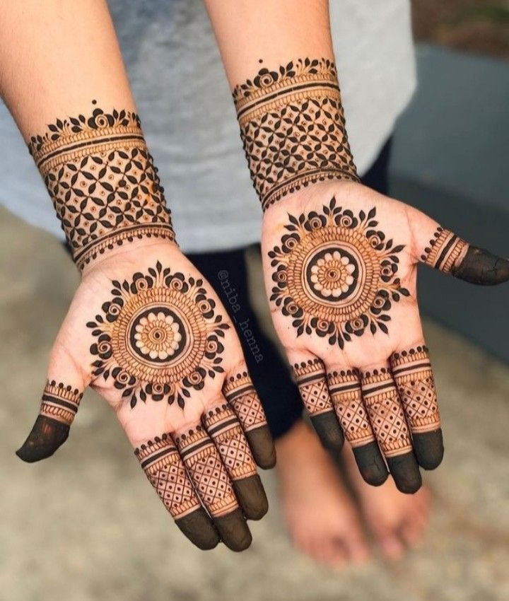 Decorating the Fingers Mehndi Design