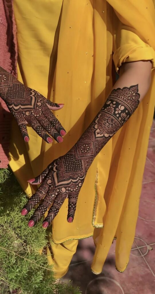 Full Bridal Mehndi Design (Elegant & Intricate)
