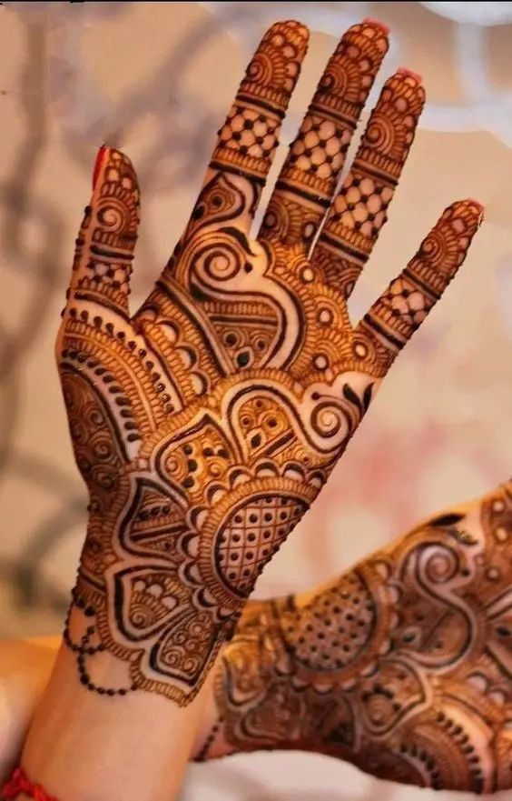 Indo-Western Blends Mehndi Design