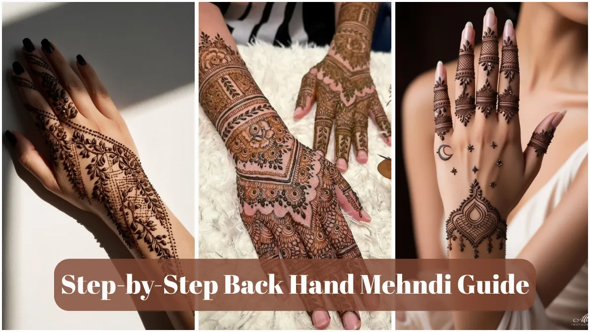 Step-by-Step Back Hand Mehndi Guide